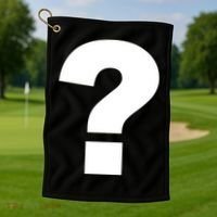 Question Mark Logo Golf Towel thumb 1