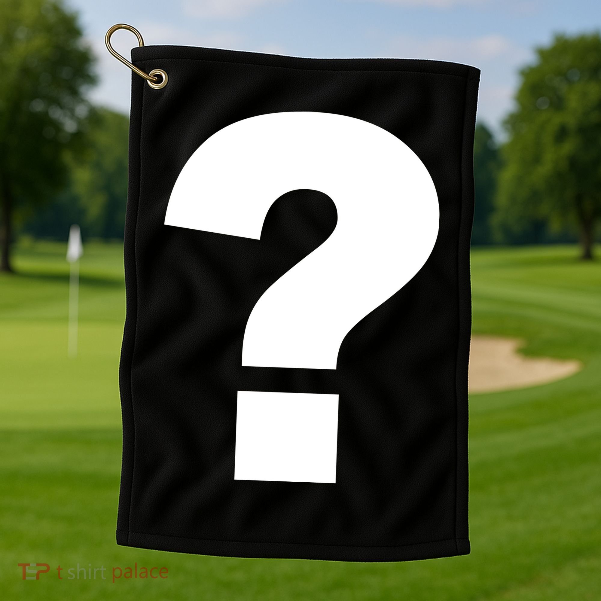 Question Mark Logo Golf Towel