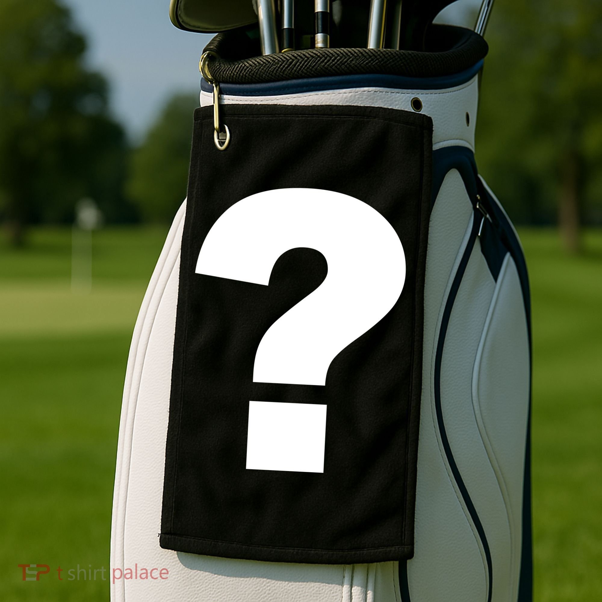 Question Mark Logo Golf Towel