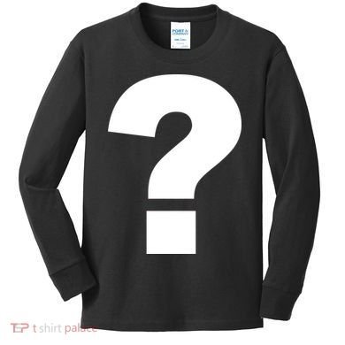 Question Mark Logo Kids Long Sleeve Shirt