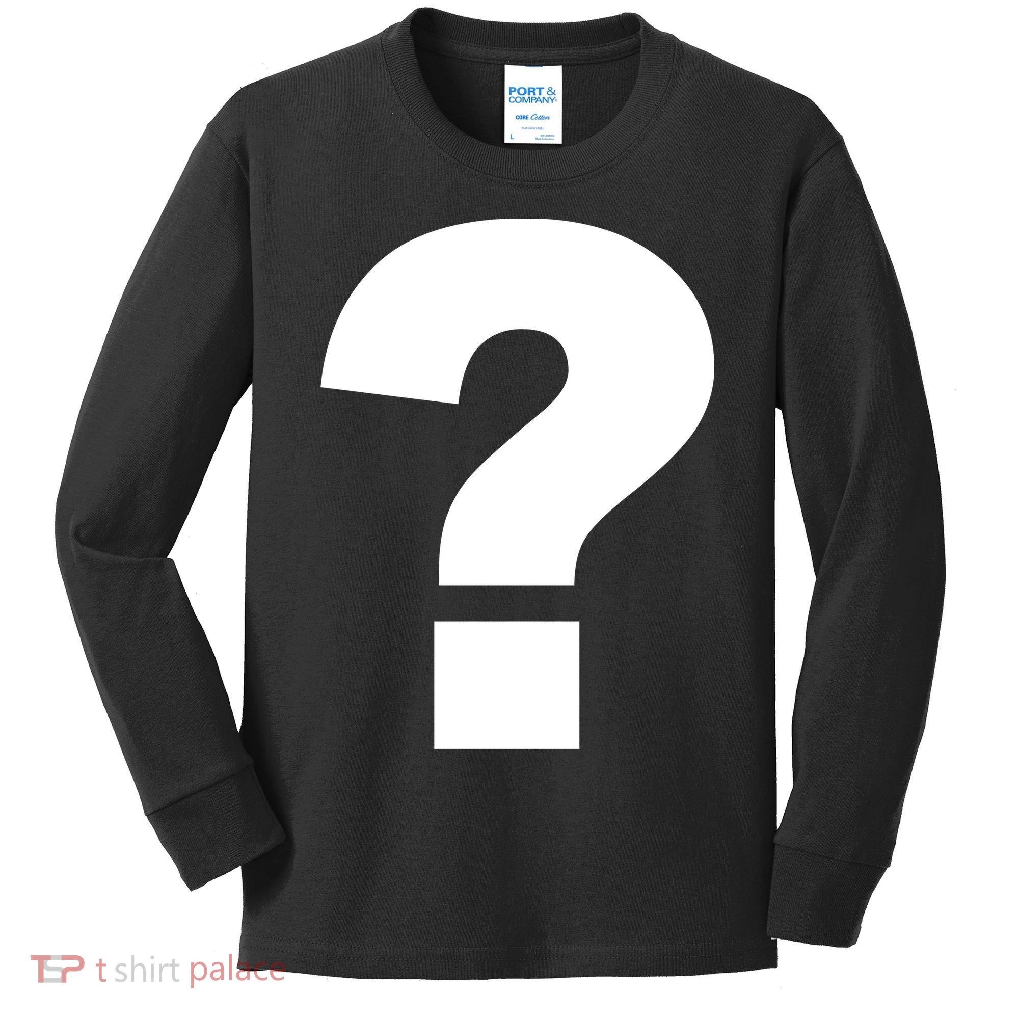 Question Mark Logo Kids Long Sleeve Shirt