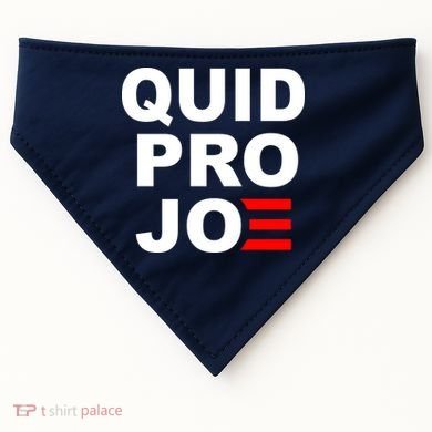 Quid Pro Joe Biden USA-Made Doggie Bandana