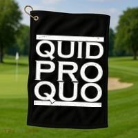 Quid Pro Quo Golf Towel thumb 1