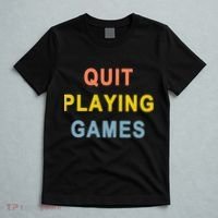 Quit Playing Games T-Shirt thumb 5