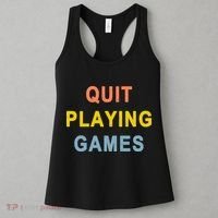 Quit Playing Games Women's Tank Top thumb 3