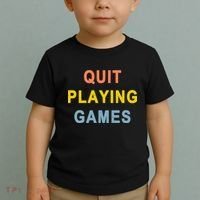 Quit Playing Games Toddler T-Shirt thumb 2