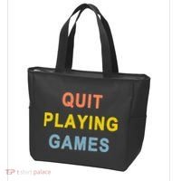 Quit Playing Games Tote Bag thumb 3