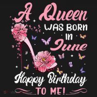 Queen Was Born In June Birthday Gift Happy Birthday To Me Women's Tank Top thumb 5