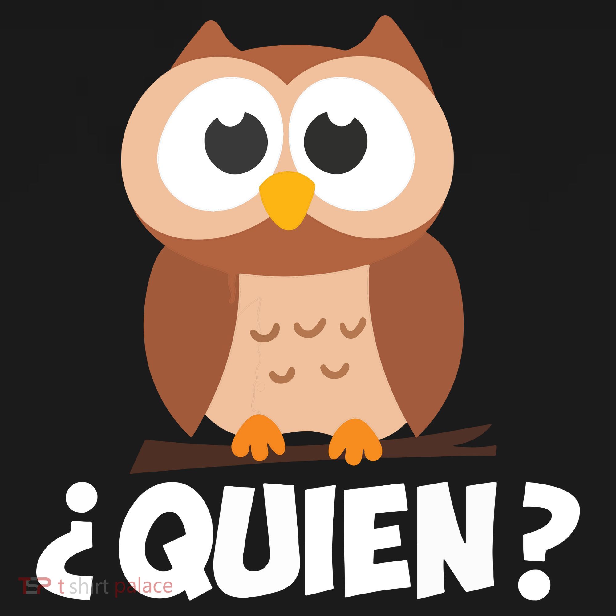 Quien Who Owl Funny Spanish Teacher Tank Top