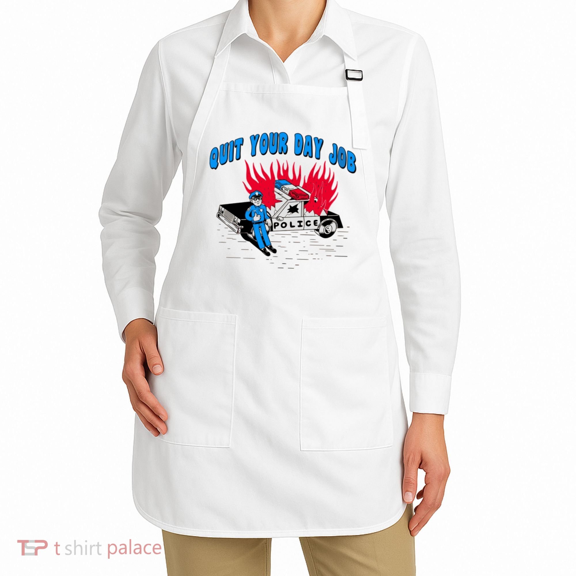 Quit Your Day Job Funny Police Humor Apron