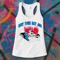 Quit Your Day Job Funny Police Humor Women's Tank Top thumb 3
