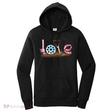 Quilting Yarn Graphic Design Seamstress Sewing Themed Cute Gift Women's Hoodie