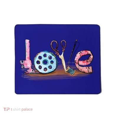 Quilting Yarn Graphic Design Seamstress Sewing Themed Cute Gift Mousepad