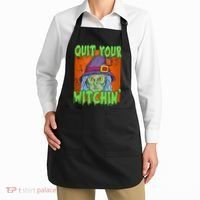 Quit Your Witchin Spooky Halloween Apron thumb 2