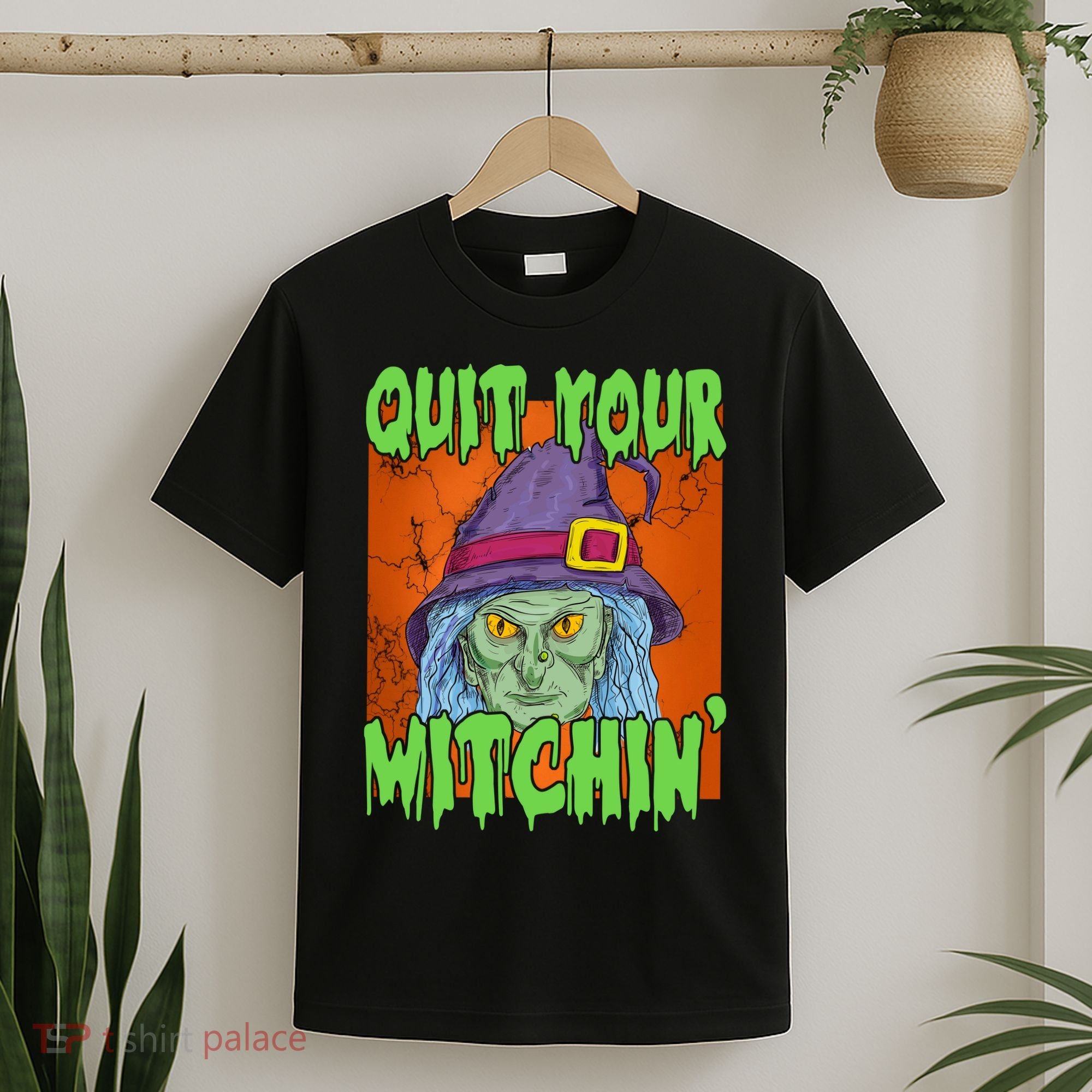 Quit Your Witchin Spooky Halloween T-Shirt