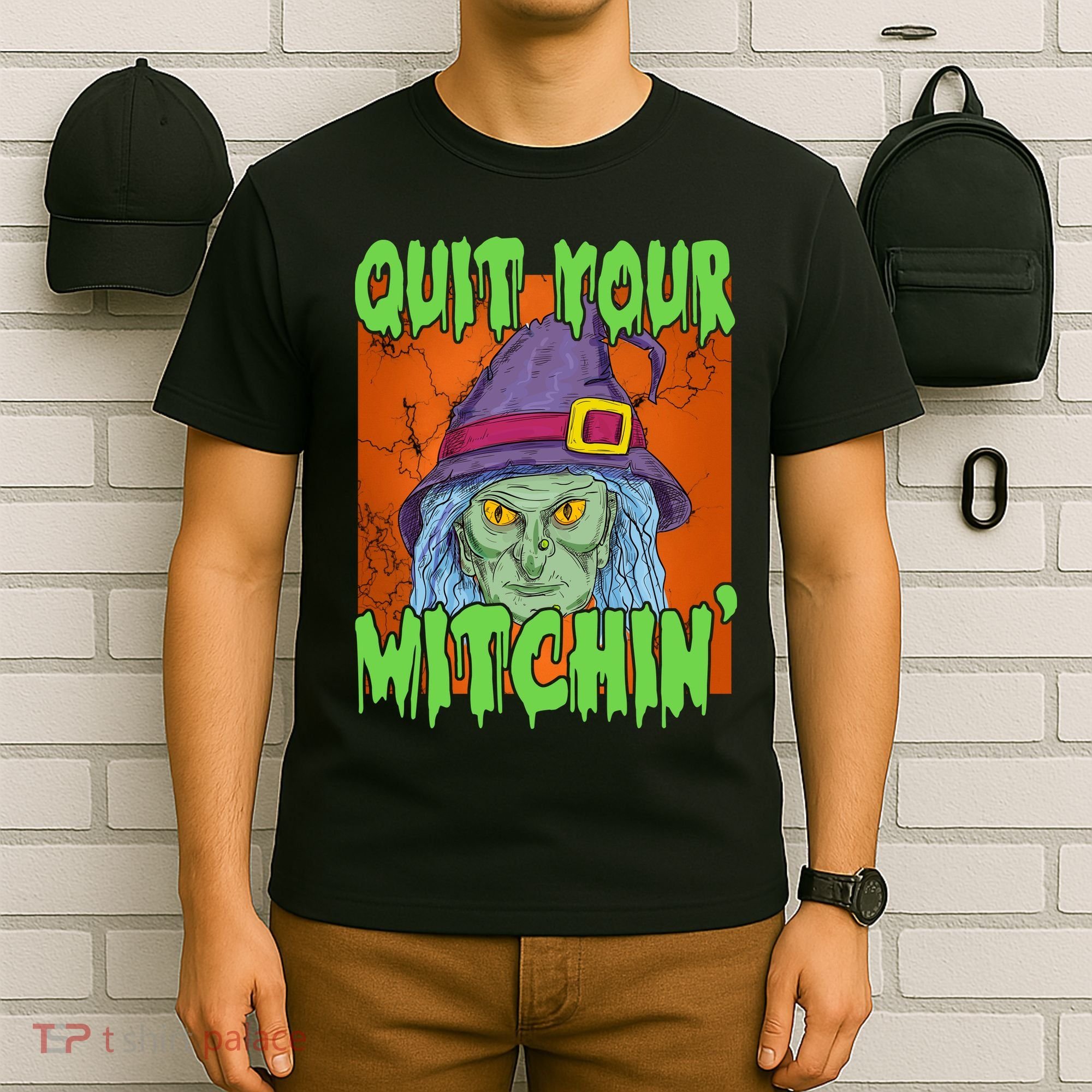 Quit Your Witchin Spooky Halloween T-Shirt