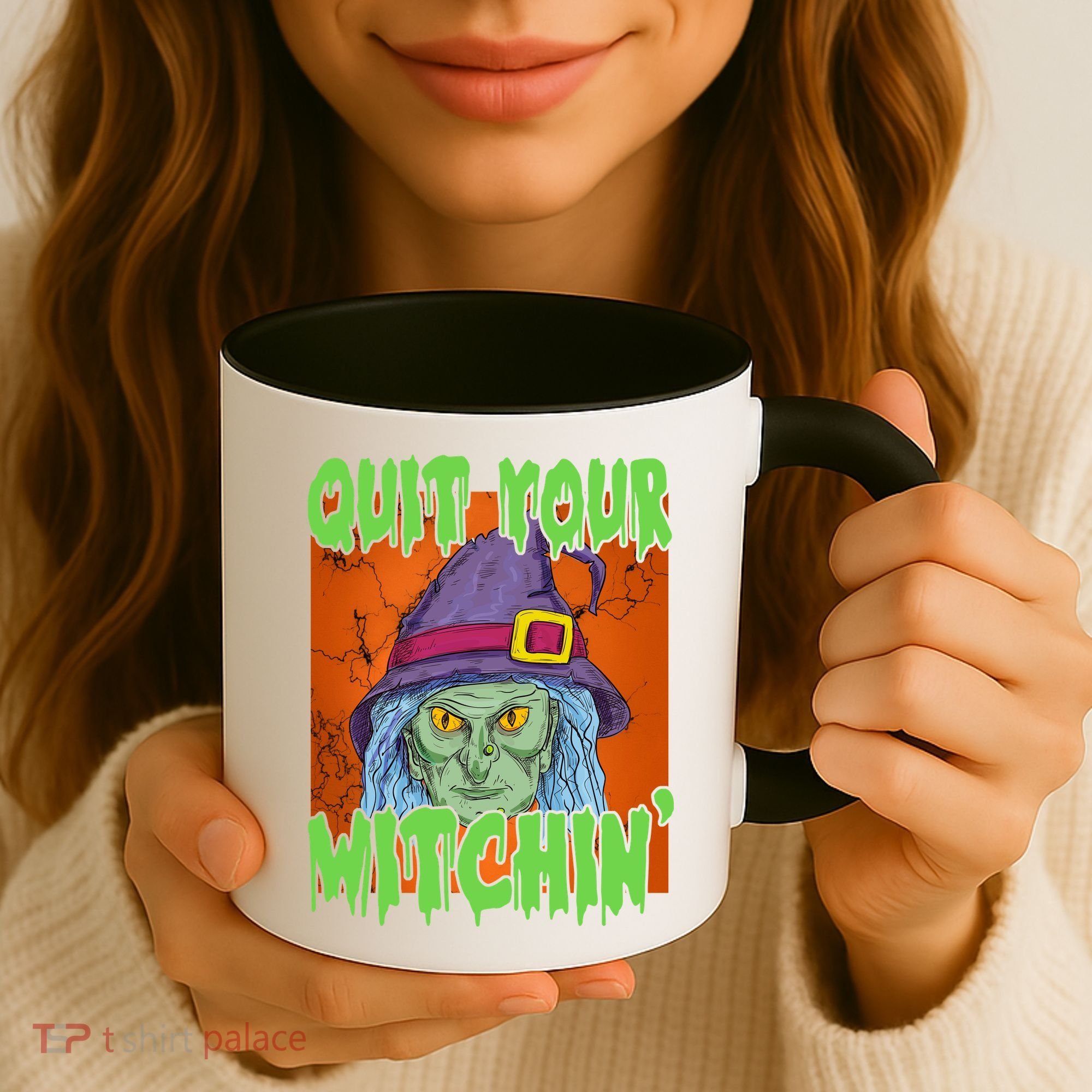 Quit Your Witchin Spooky Halloween Coffee Mug