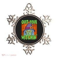 Quit Your Witchin Spooky Halloween Ornament thumb 0