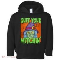 Quit Your Witchin Spooky Halloween Toddler Hoodie thumb 0