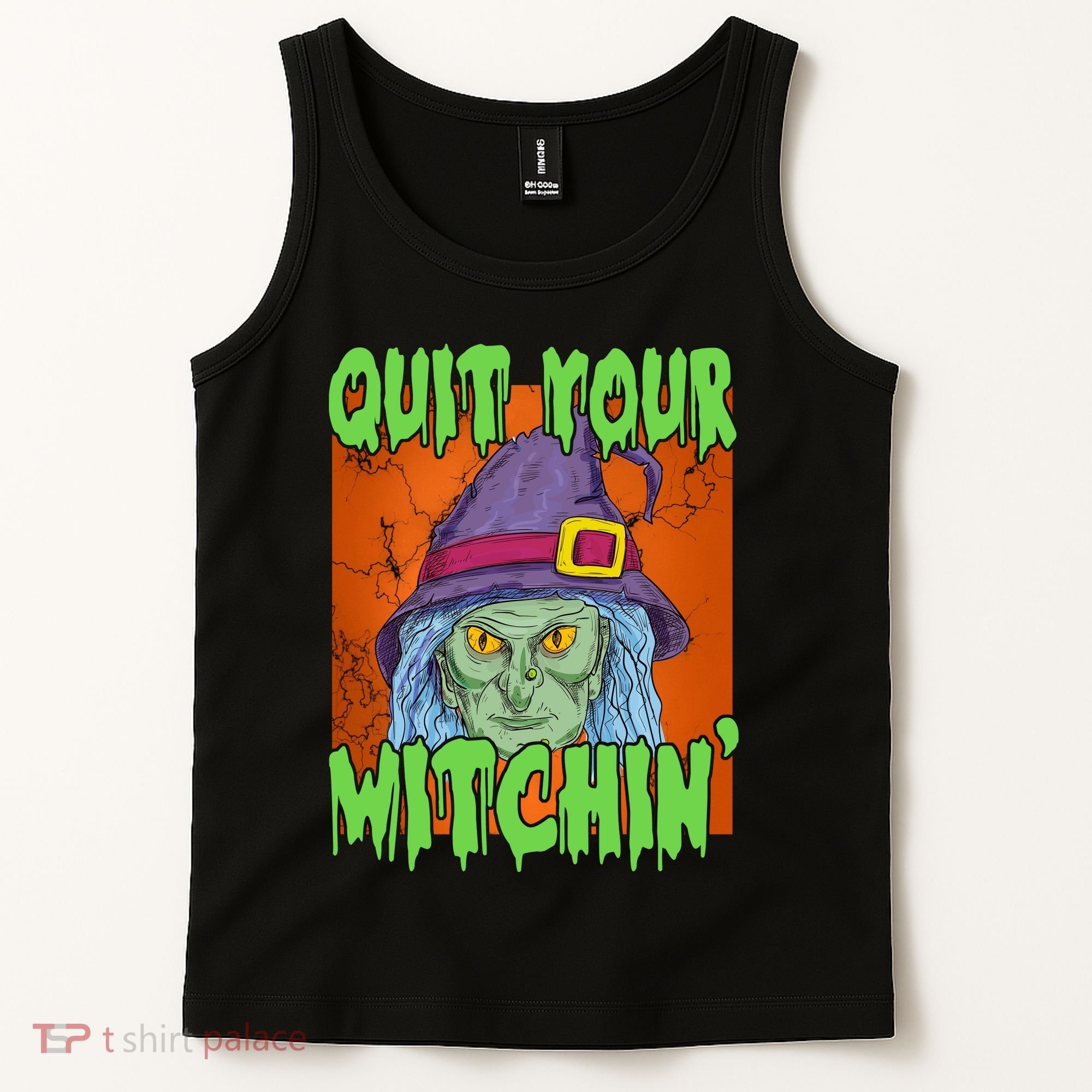 Quit Your Witchin Spooky Halloween Tank Top