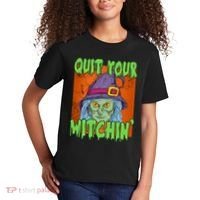 Quit Your Witchin Spooky Halloween Kids T-Shirt thumb 2