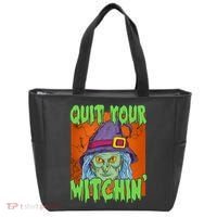 Quit Your Witchin Spooky Halloween Tote Bag thumb 0