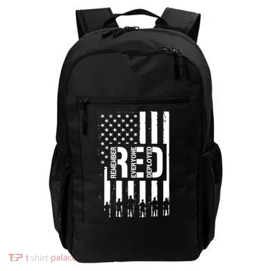 R.E.D Remember Everyone Deployed Red Friday Backpack