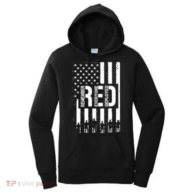 R.E.D Remember Everyone Deployed Red Friday Women's Hoodie