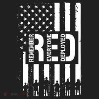 R.E.D Remember Everyone Deployed Red Friday Golf Towel thumb 3