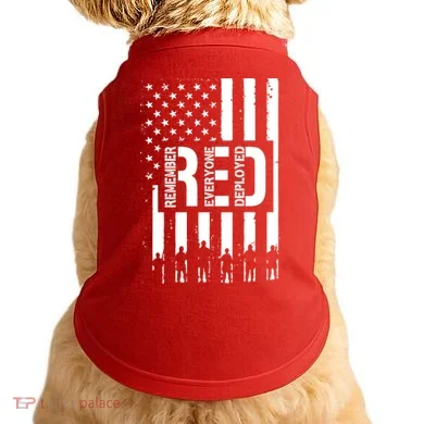 R.E.D Remember Everyone Deployed Red Friday Doggie Tank