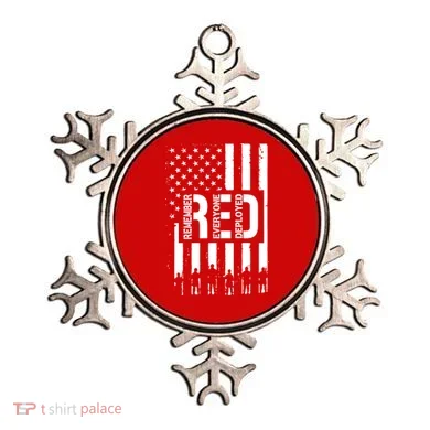 R.E.D Remember Everyone Deployed Red Friday Ornament