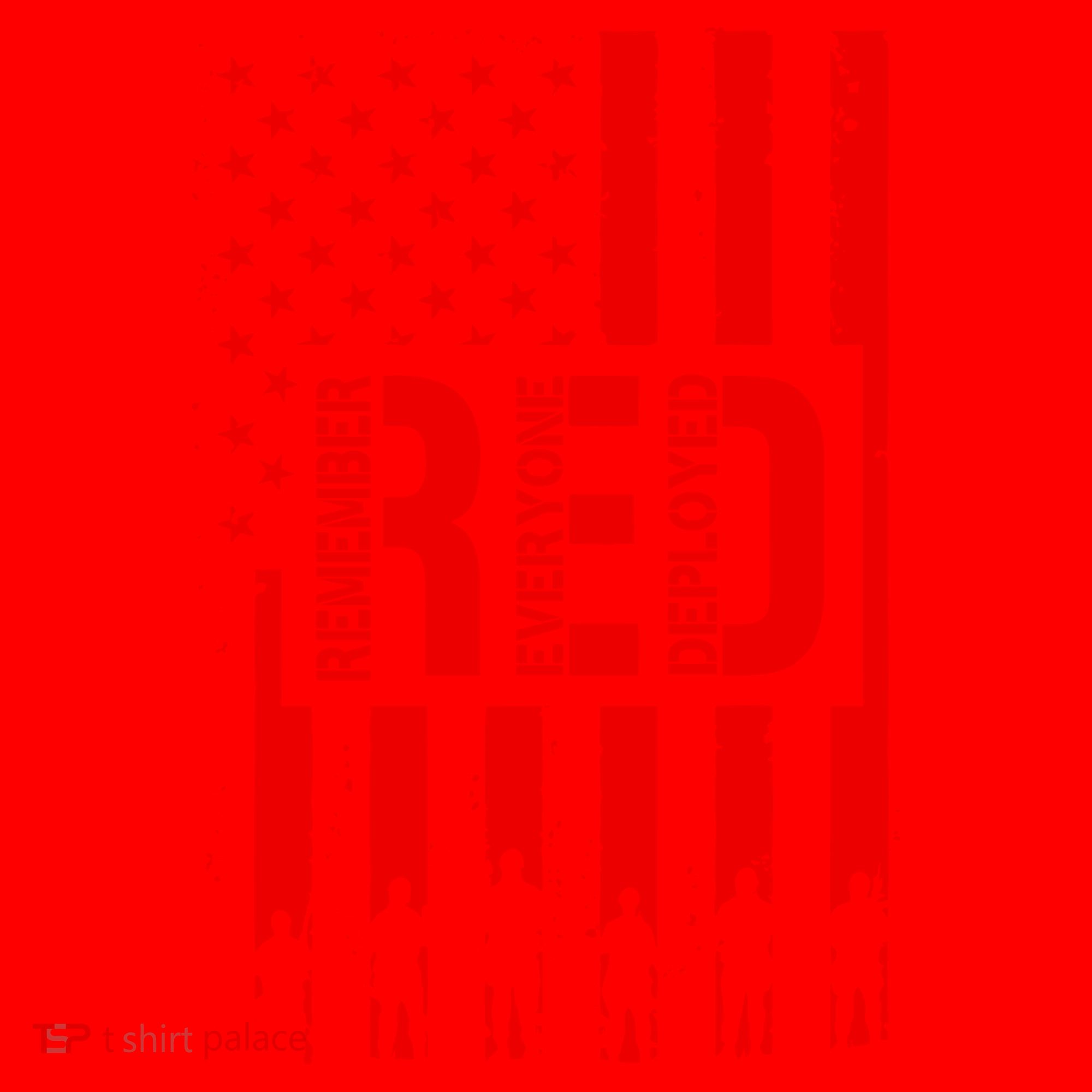R.E.D Remember Everyone Deployed Red Friday Santa Hat