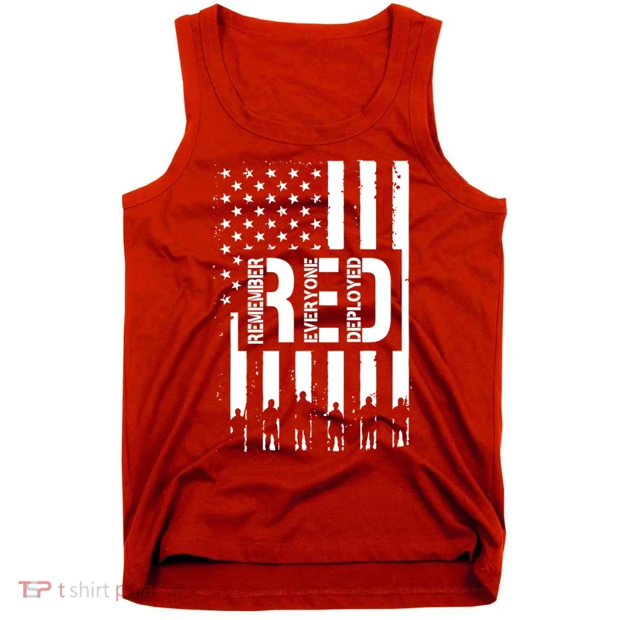 R.E.D Remember Everyone Deployed Red Friday Tank Top
