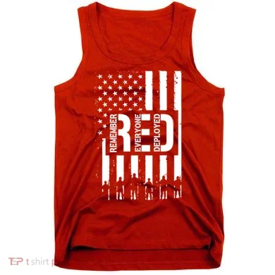 R.E.D Remember Everyone Deployed Red Friday Tank Top