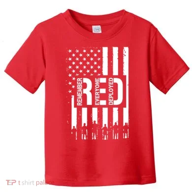 R.E.D Remember Everyone Deployed Red Friday Toddler T-Shirt