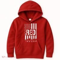 R.E.D Remember Everyone Deployed Red Friday Kids Hoodie thumb 0