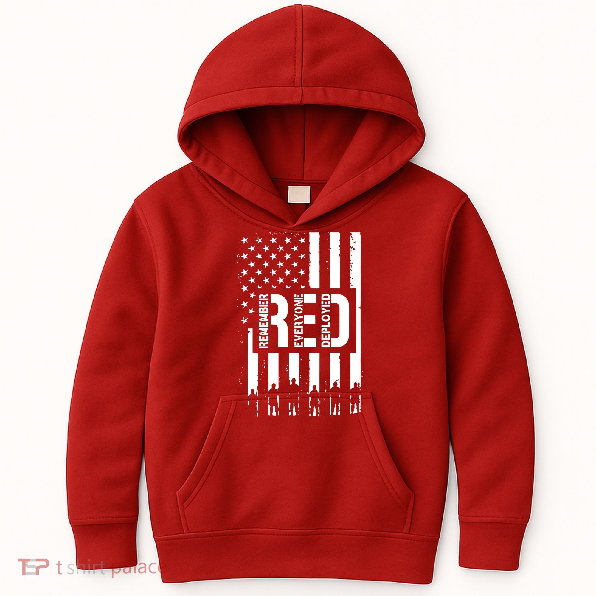 R.E.D Remember Everyone Deployed Red Friday Kids Hoodie