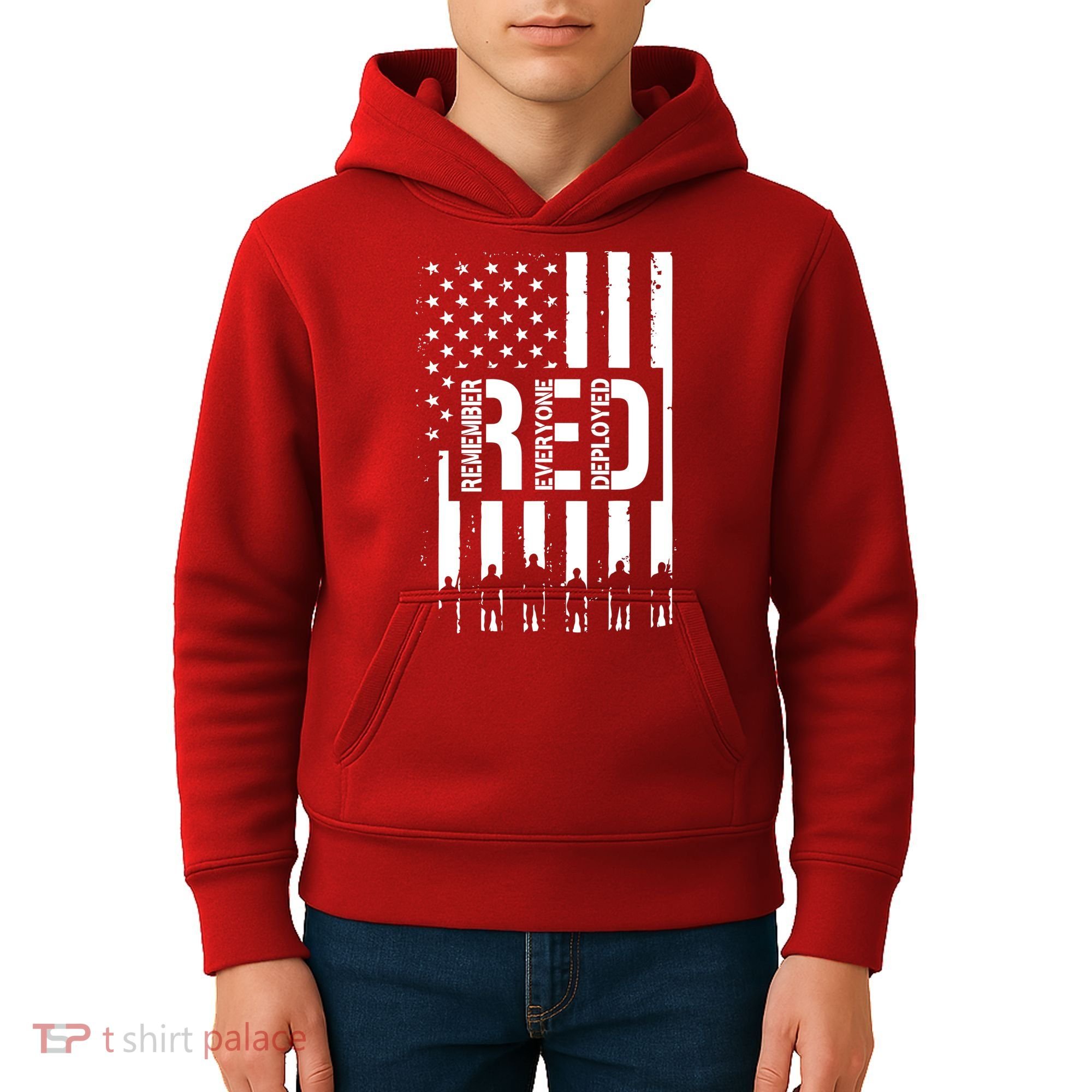 R.E.D Remember Everyone Deployed Red Friday Kids Hoodie