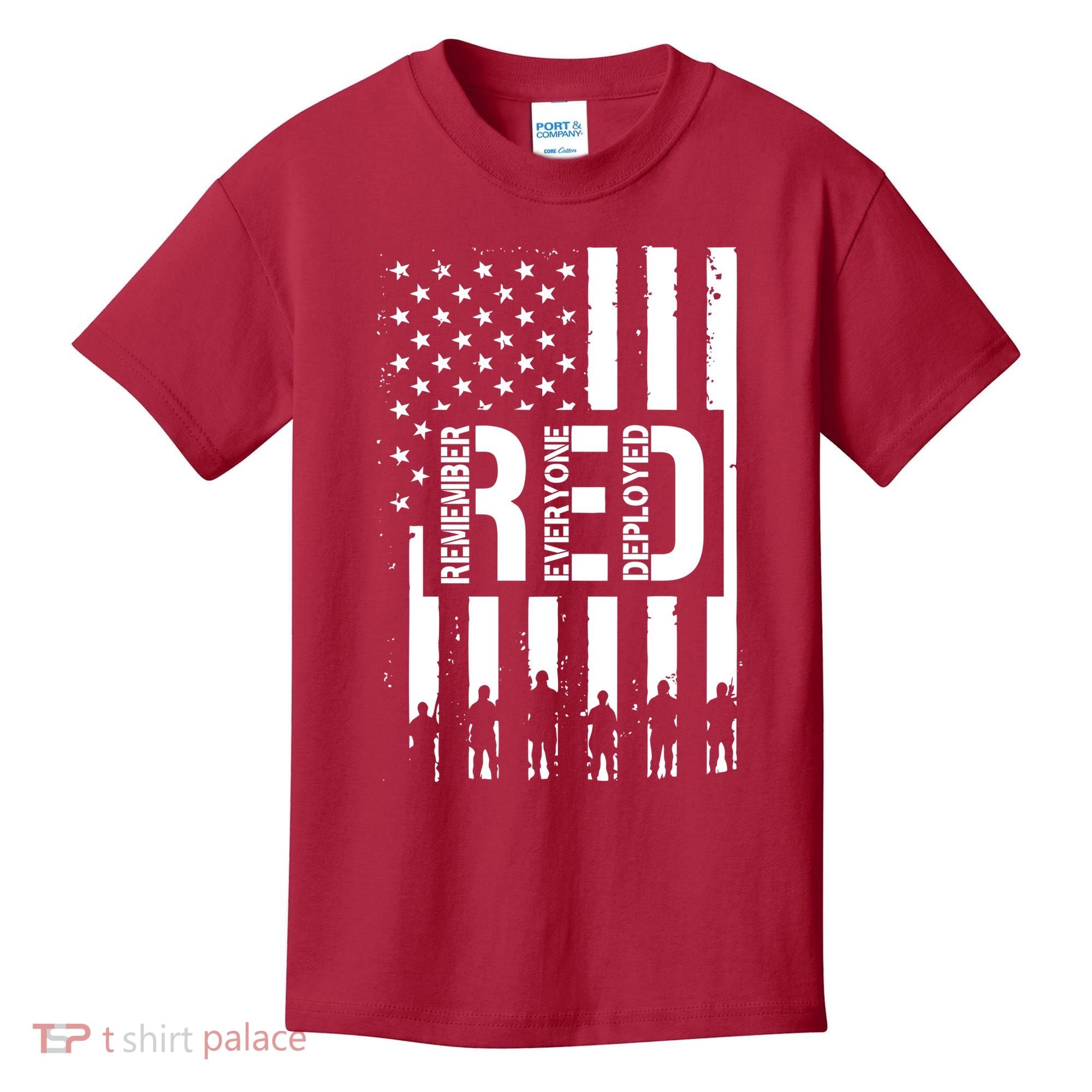 R.E.D Remember Everyone Deployed Red Friday Kids T-Shirt