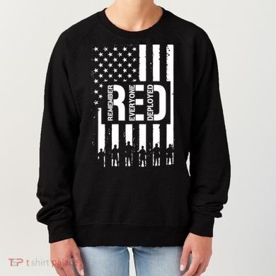 R.E.D Remember Everyone Deployed Red Friday Flag Women's Sweatshirt