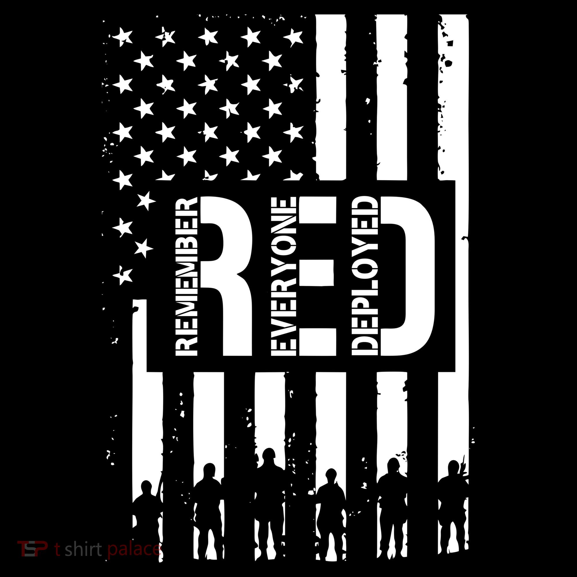 R.E.D Remember Everyone Deployed Red Friday Flag Bucket Hat