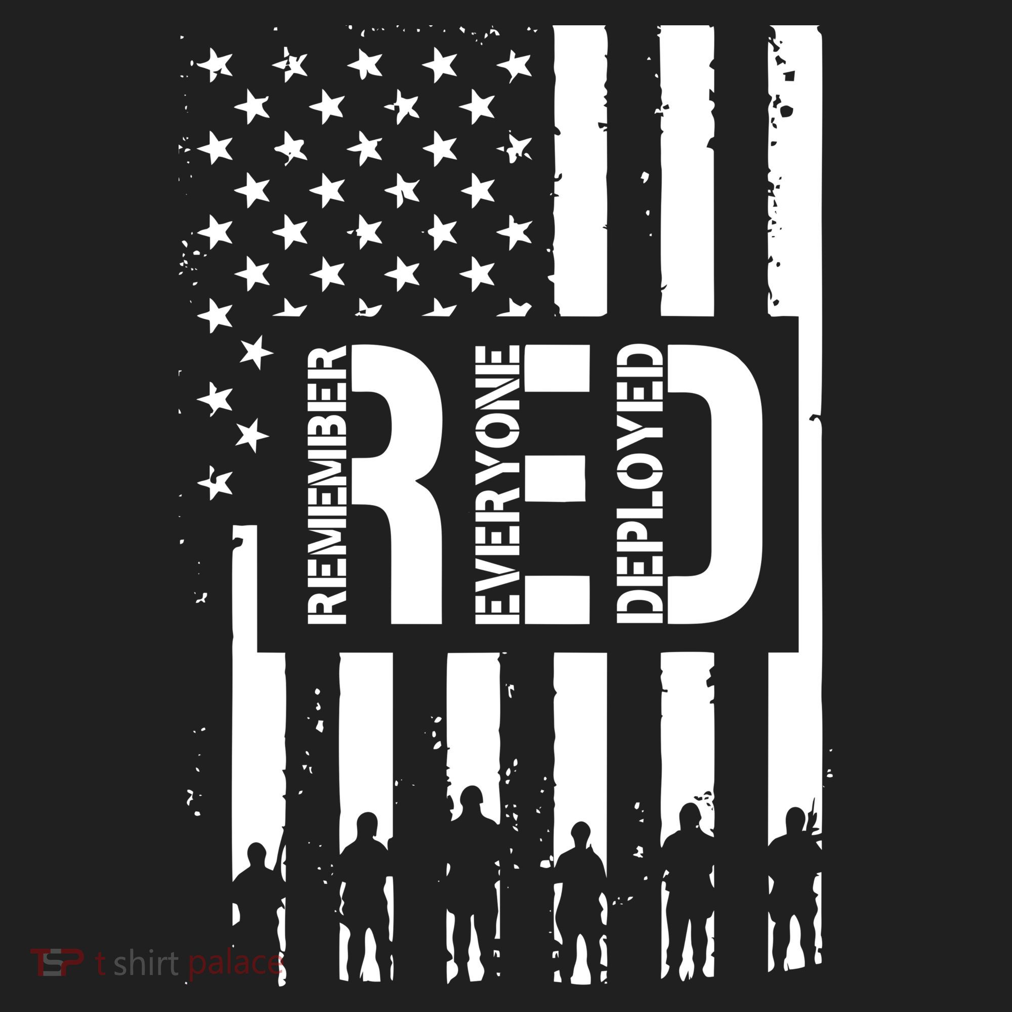 R.E.D Remember Everyone Deployed Red Friday Flag Golf Towel