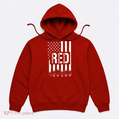 R.E.D Remember Everyone Deployed Red Friday Flag Hoodie