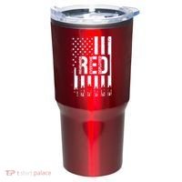 R.E.D Remember Everyone Deployed Red Friday Flag Tumbler thumb 0