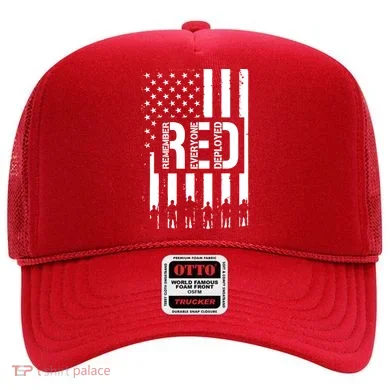 R.E.D Remember Everyone Deployed Red Friday Flag Hat
