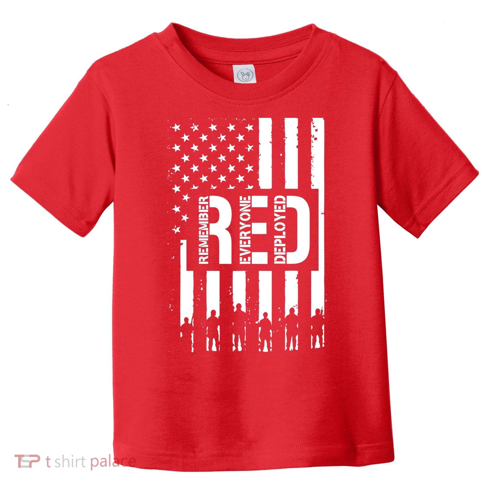 R.E.D Remember Everyone Deployed Red Friday Flag Toddler T-Shirt