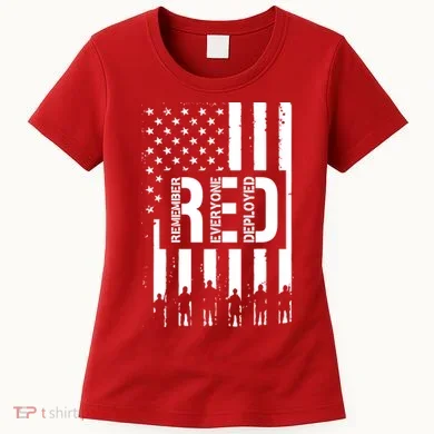 R.E.D Remember Everyone Deployed Red Friday Flag Women's T-Shirt