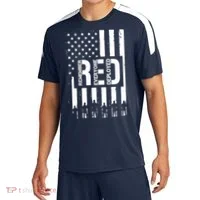 R.E.D Remember Everyone Deployed Red Friday Flag Soccer Jersey thumb 0