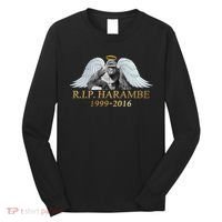 R.I.P. Harambe Our Angel In Heaven 1999-2016 Long Sleeve Shirt thumb 0