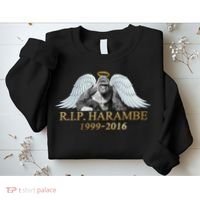 R.I.P. Harambe Our Angel In Heaven 1999-2016 Sweatshirt thumb 2